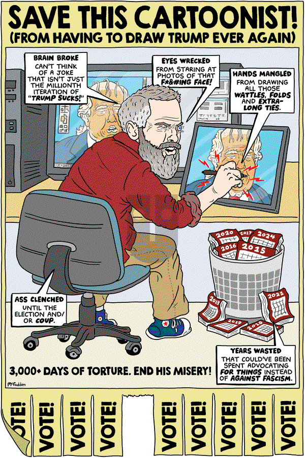 Brian McFadden on Monday October 28, 2024 Comic Strip