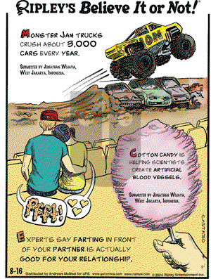 Ripley's Believe It or Not - Friday August 16, 2024 Comic Strip
