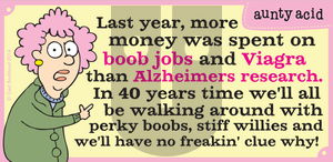 Aunty Acid on Wednesday April 2, 2014 Comic Strip