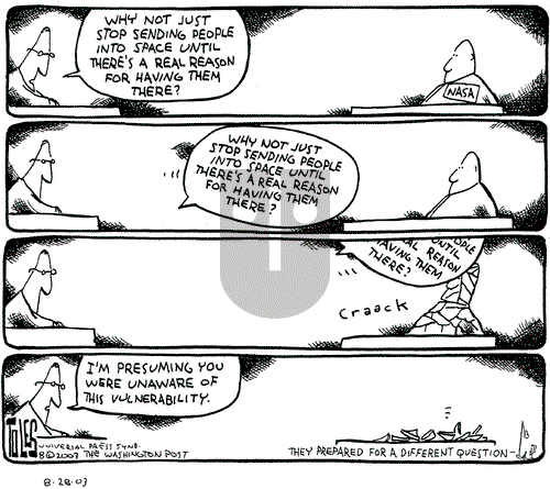 Tom Toles on Thursday August 28, 2003 Comic Strip