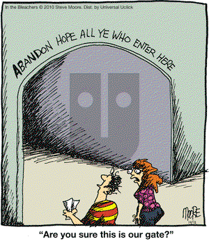 In the Bleachers on Tuesday October 12, 2010 Comic Strip