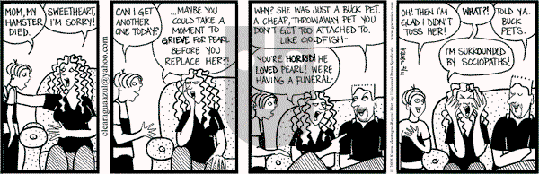 Clear Blue Water on Monday February 11, 2008 Comic Strip