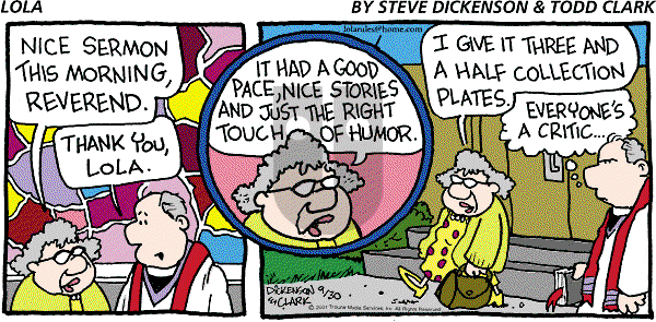 Lola on Sunday September 30, 2001 Comic Strip