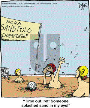 In the Bleachers on Friday March 30, 2012 Comic Strip