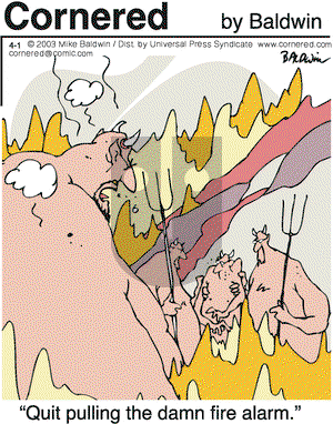 Cornered on Tuesday April 1, 2003 Comic Strip
