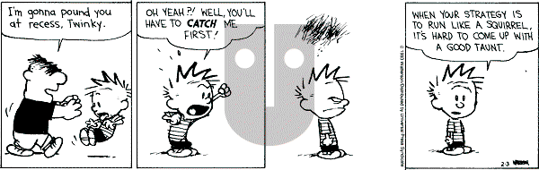 Calvin and Hobbes - Wednesday February 3, 1993 Comic Strip
