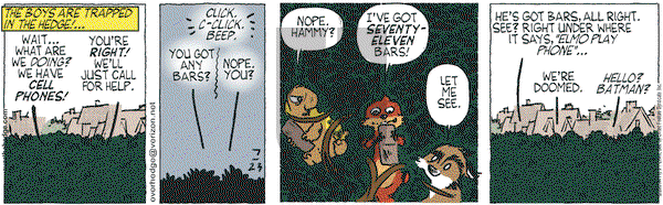Over the Hedge on Thursday July 23, 2009 Comic Strip
