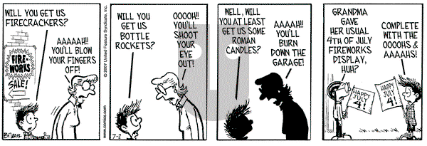 Grand Avenue on Monday July 2, 2007 Comic Strip