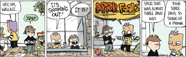Wallace the Brave on Saturday April 3, 2021 Comic Strip