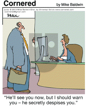 Cornered on Thursday March 14, 2013 Comic Strip