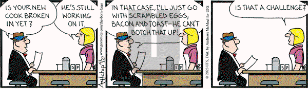 The Born Loser on Thursday April 27, 2023 Comic Strip