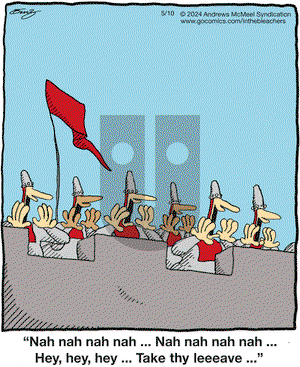 In the Bleachers - Friday May 10, 2024 Comic Strip