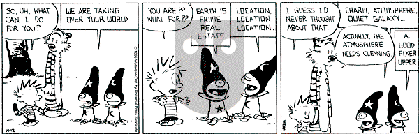 Calvin and Hobbes - Thursday October 12, 1995 Comic Strip