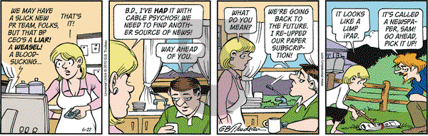 Doonesbury - Tuesday June 22, 2010 Comic Strip