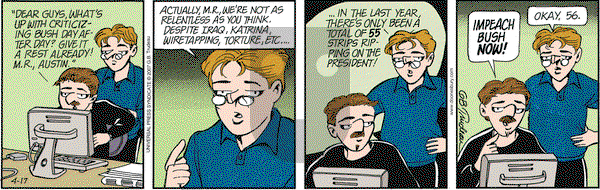 Doonesbury on Tuesday April 17, 2007 Comic Strip