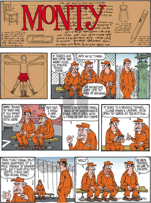 Monty on Sunday November 2, 2025 Comic Strip