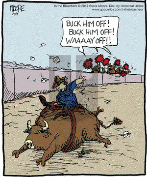 In the Bleachers on Thursday October 9, 2014 Comic Strip