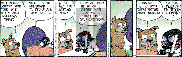 Get Fuzzy on Monday July 9, 2012 Comic Strip