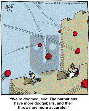 In the Bleachers on Monday April 12, 2010 Comic Strip