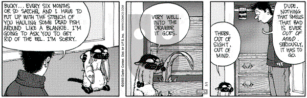 Get Fuzzy on Saturday March 1, 2003 Comic Strip