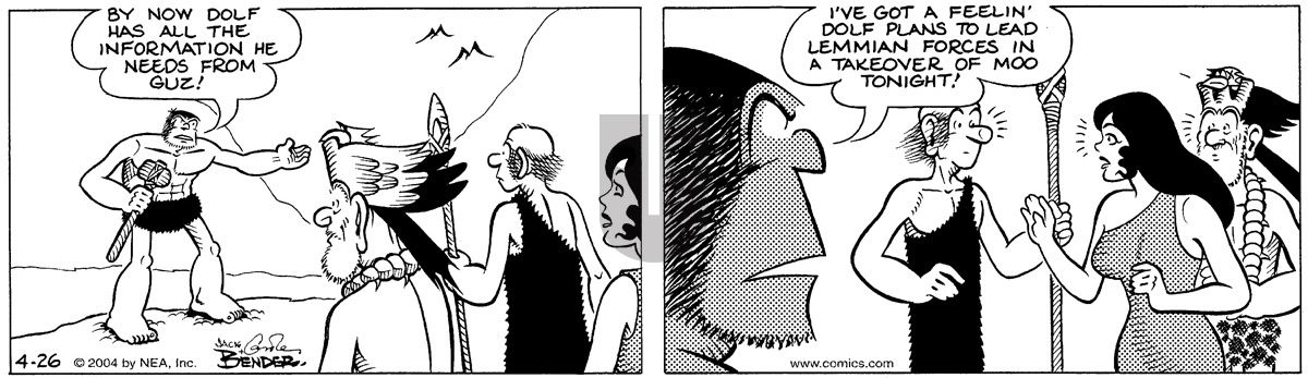 Alley Oop - Monday April 26, 2004 Comic Strip