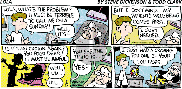 Lola on Sunday March 24, 2002 Comic Strip