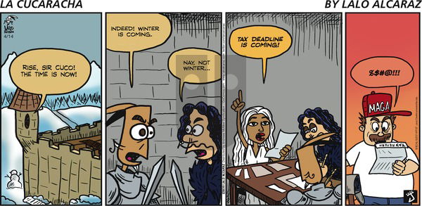 La Cucaracha on Sunday April 14, 2019 Comic Strip