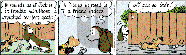 Fred Basset on Friday April 27, 2018 Comic Strip