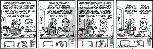 Doonesbury on Monday August 1, 1977 Comic Strip