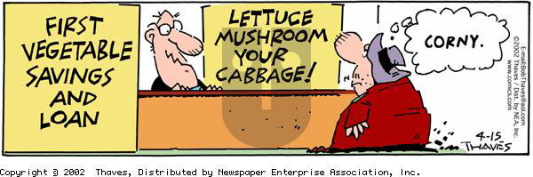 Frank and Ernest on Saturday June 29, 2002 Comic Strip
