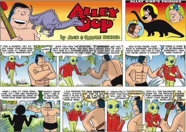 Alley Oop on Sunday January 1, 2017 Comic Strip
