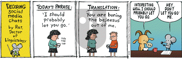 Pearls Before Swine on Thursday March 19, 2020 Comic Strip