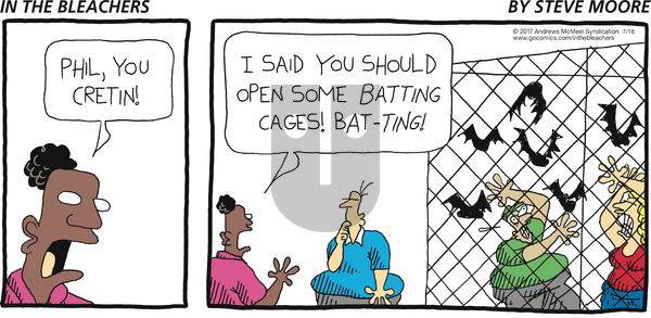 In the Bleachers on Sunday July 16, 2017 Comic Strip