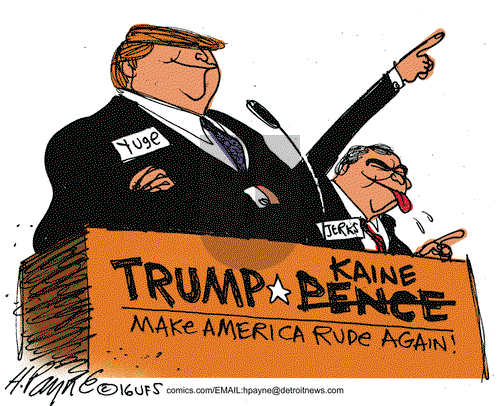 Henry Payne on Wednesday October 5, 2016 Comic Strip