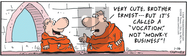 Frank and Ernest - Wednesday January 16, 2008 Comic Strip