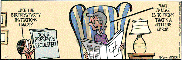 Grand Avenue on Thursday September 30, 2010 Comic Strip
