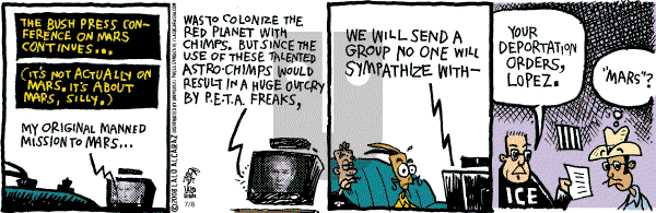 La Cucaracha on Tuesday July 8, 2008 Comic Strip