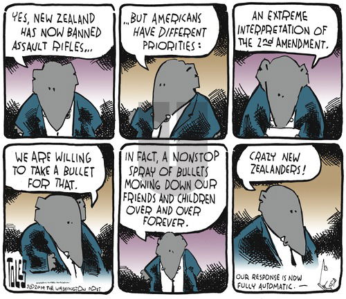 Tom Toles on Sunday March 24, 2019 Comic Strip