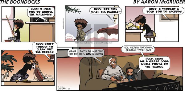The Boondocks on Sunday March 5, 2006 Comic Strip