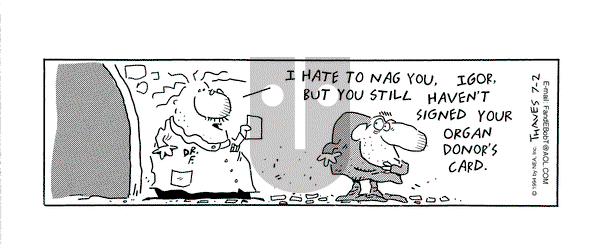 Frank and Ernest on Saturday July 2, 1994 Comic Strip