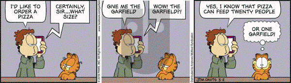 Garfield on Friday March 2, 2018 Comic Strip
