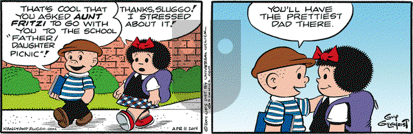 Nancy on Friday April 11, 2014 Comic Strip