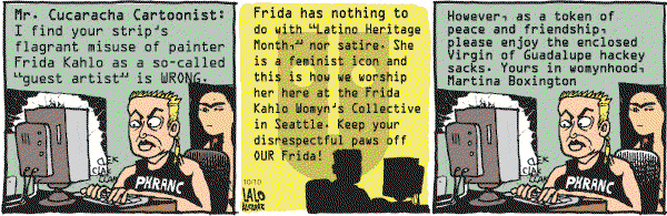 La Cucaracha on Monday October 10, 2005 Comic Strip