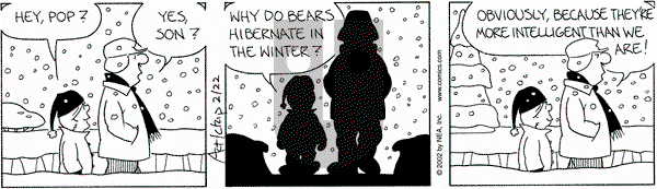 The Born Loser on Friday February 22, 2002 Comic Strip
