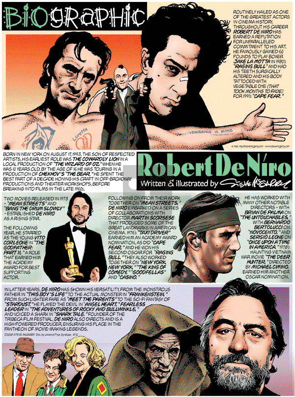 Biographic on Sunday August 10, 2008 Comic Strip