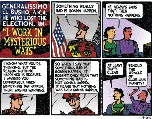 Ted Rall on Monday November 5, 2001 Comic Strip