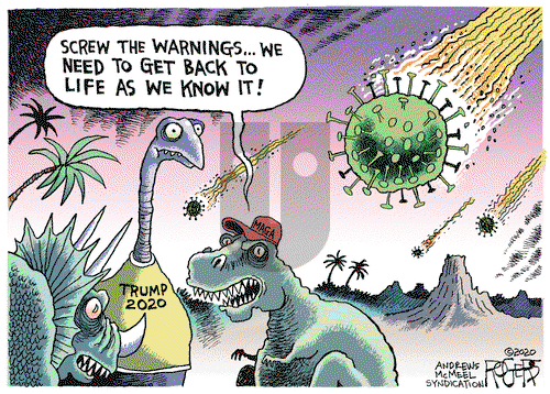 Rob Rogers on Tuesday April 21, 2020 Comic Strip