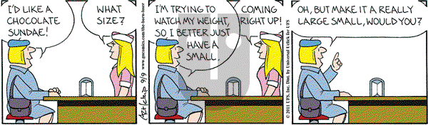 The Born Loser on Friday September 9, 2011 Comic Strip