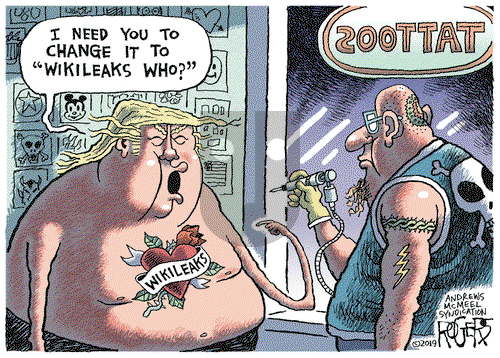 Rob Rogers on Tuesday April 16, 2019 Comic Strip