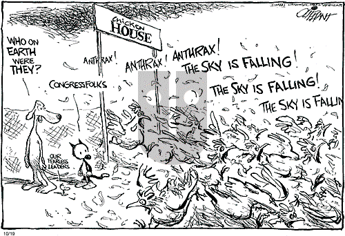 Pat Oliphant on Friday October 19, 2001 Comic Strip
